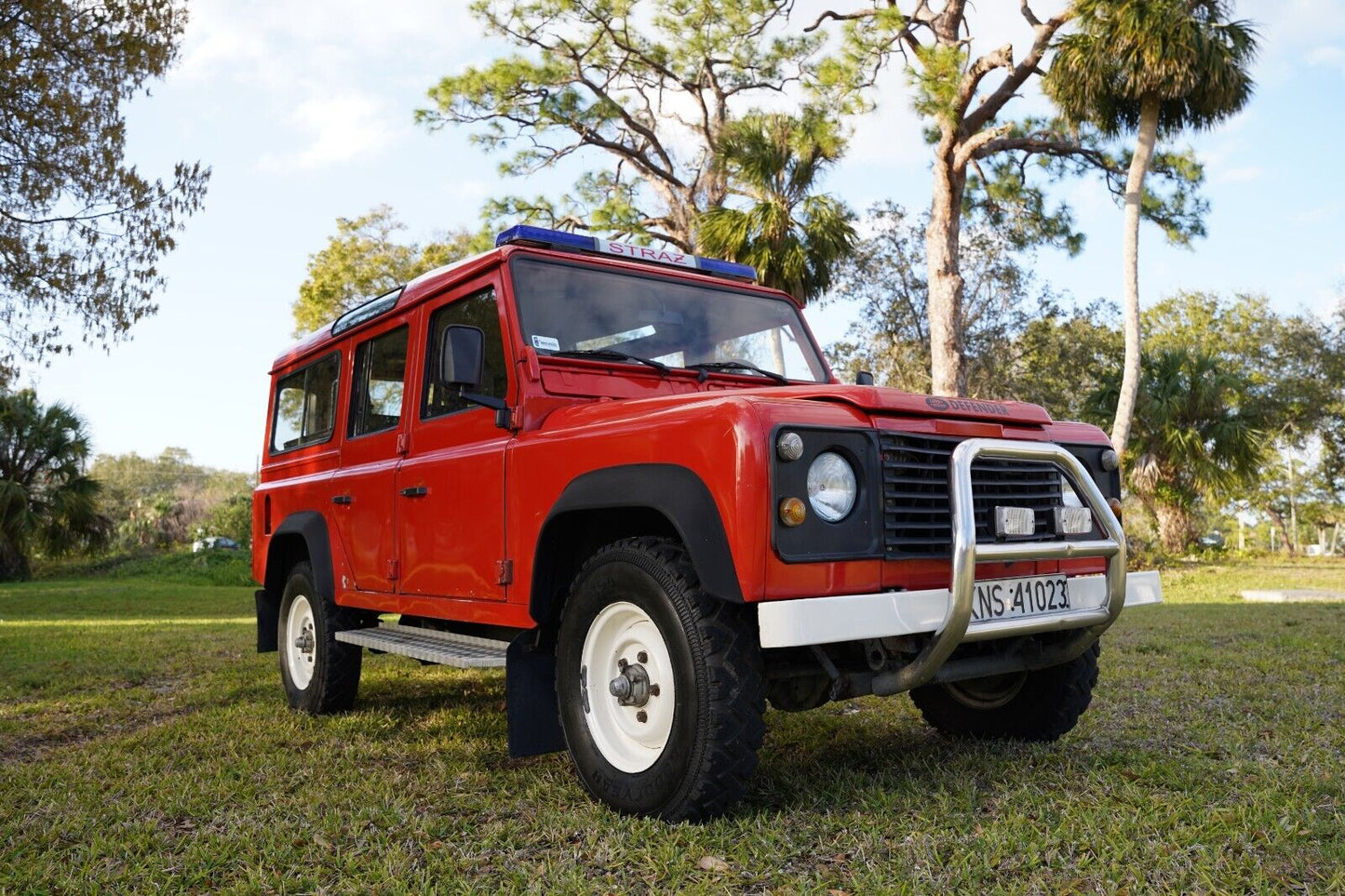 SOLD! 1993 Land Rover Defender 110 - LHD - ROW - EX POLISH FIRETRUCK