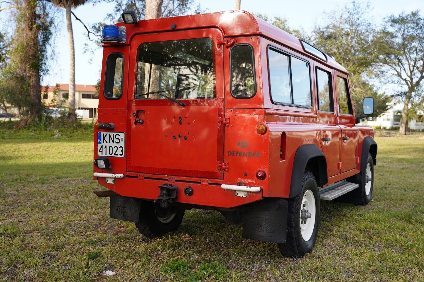 SOLD! 1993 Land Rover Defender 110 - LHD - ROW - EX POLISH FIRETRUCK